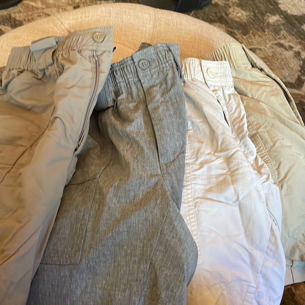 Lot of 4 Aftcos. Size 34 khaki, size 30 gray, size 32 brown, size 30 stone